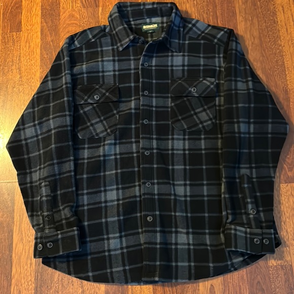 Outdoor Life Other - Outdoor Life Black and Gray Soft Flannel Men’s Shirt Jacket Size Large